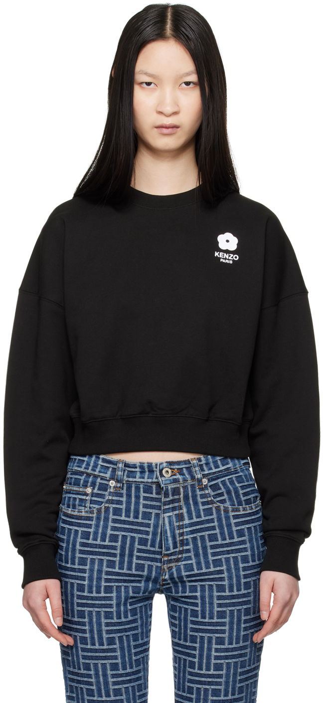 Світшоти KENZO Black Paris Boke 2.0 Sweatshirt чорний | FE62SW1664MI