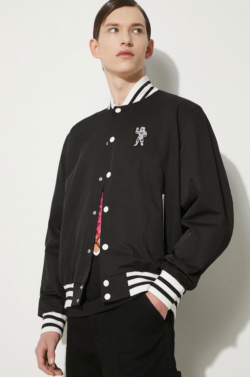 Куртка бомбер BILLIONAIRE BOYS CLUB Billionaire Boys Club Arch Logo Lightweight Varsity Bomber Jacket чорний | B24201