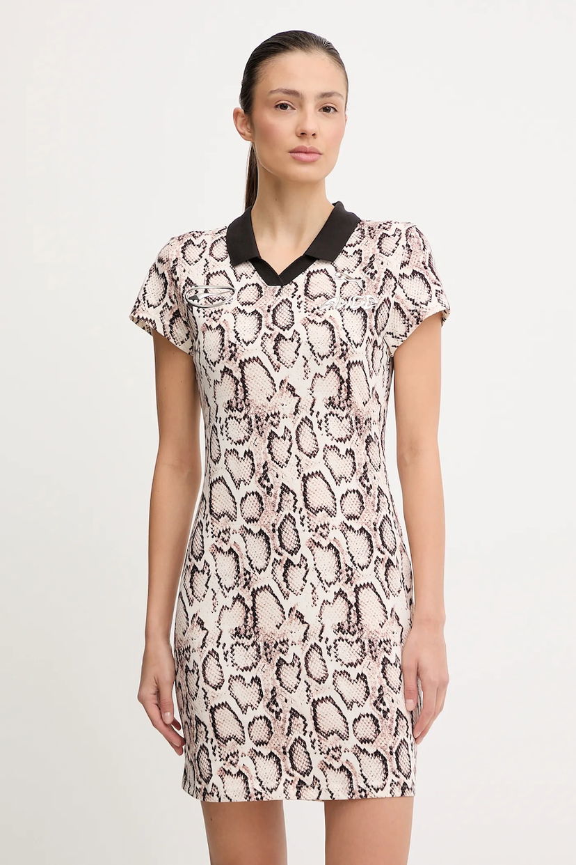 плаття Puma A$AP ROCKY Cotton Snakeskin Print Polo Mini Dress бежевий | 633416