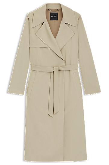 Тренчкот BOSS BOSS Trench Coat with Fabric Belt бежевий | 50541507