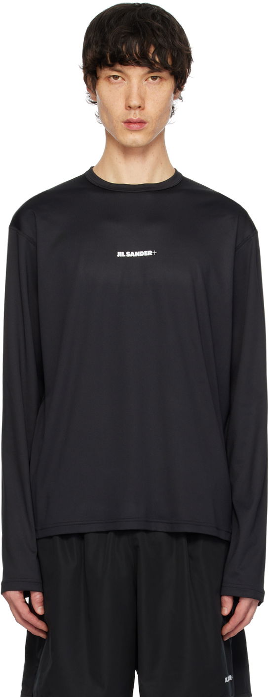 Футболка Jil Sander Printed T-Shirt чорний | J47GC0022_J20033