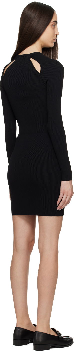 плаття rag & bone Rag & Bone Asher Shoulder Cutout Ribbed Knit Minidress чорний | WAS22HS048YL48, 2