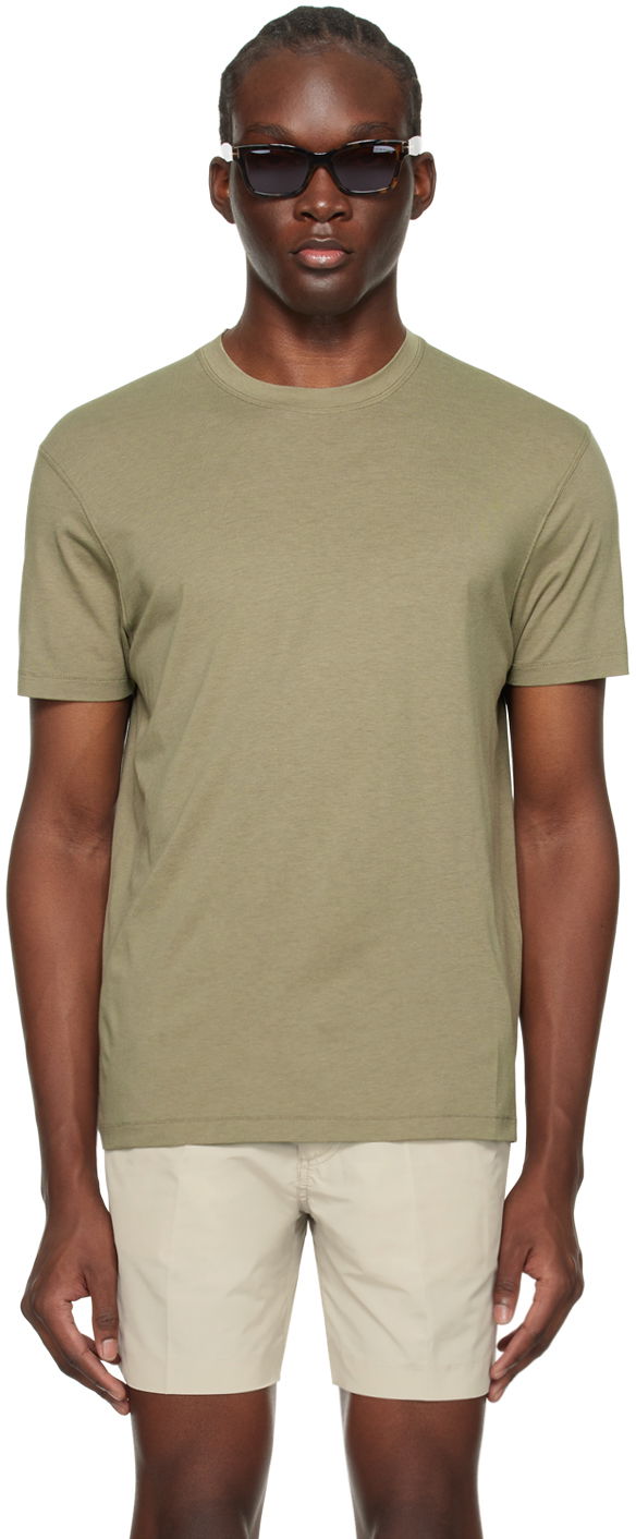 Футболка Tom Ford TOM FORD Crewneck T-Shirt Зелений | JCS004-JMT002S23FG345