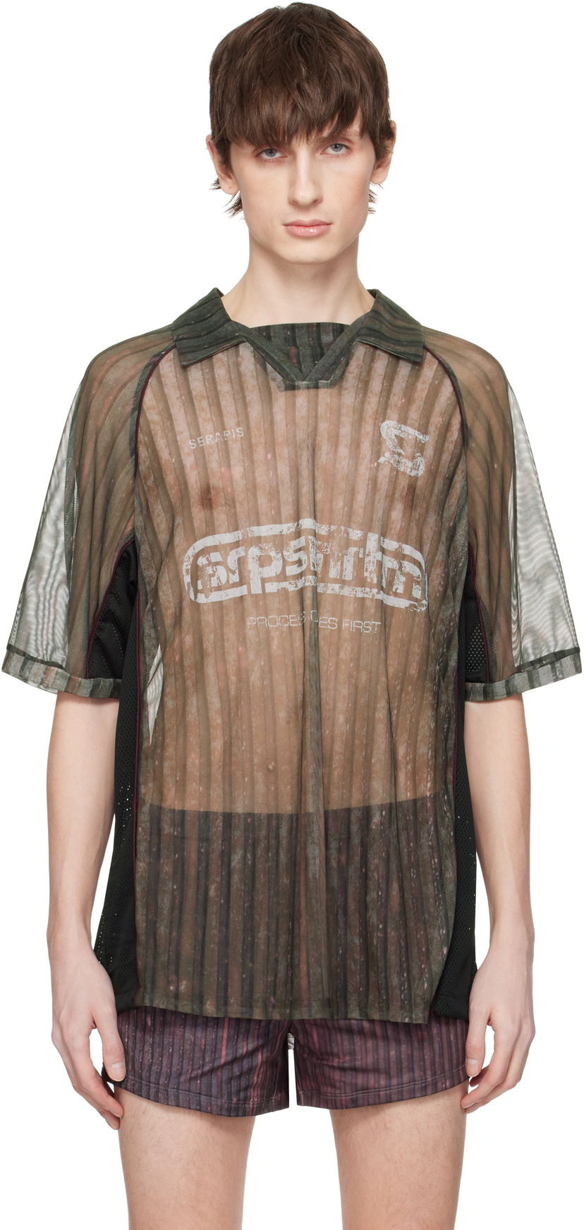 Джерсі Serapis Serapis Stripes Football Polo Зелений | SS25_FT_7S