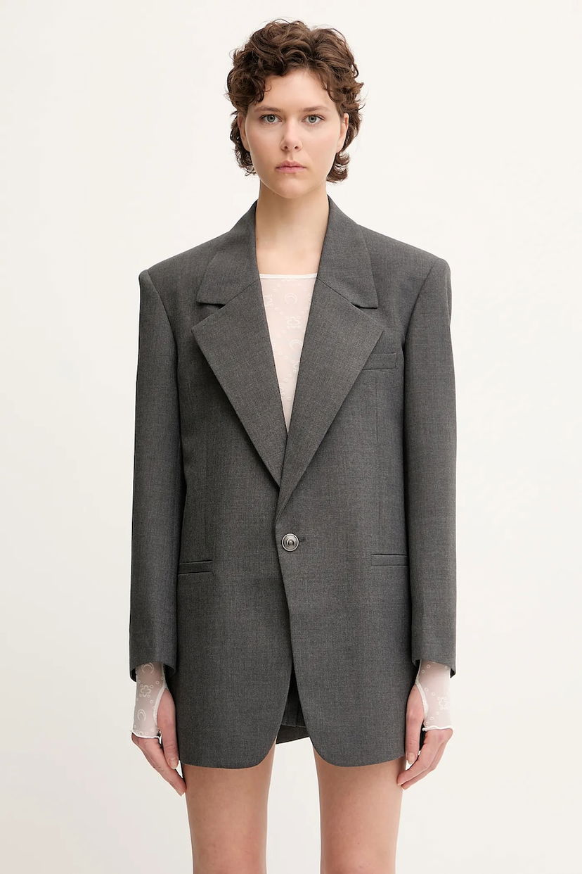 Куртка Marine Serre Marine Serre Regenerated Tailoring Boxy Blazer Сірий | UJA066A.DWOV0057