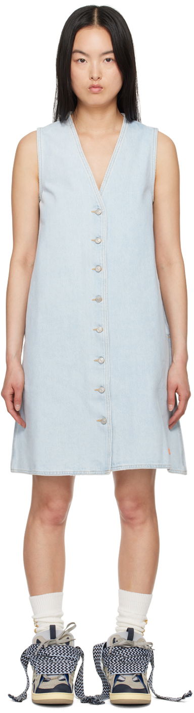 плаття ERL ERL Levi's Edition Denim Mini Dress Синій | ERL08O301