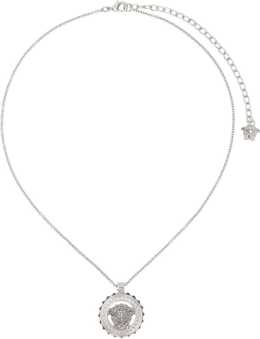 Кольє Versace Versace Crystal Medusa '95 Pendant Necklace Металік | 1017809_1A00621