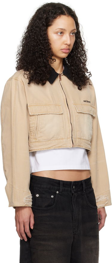 Куртка We11done We11done Distressed Cropped Jacket бежевий | WD-DJ0-24-309-W-BG, 1
