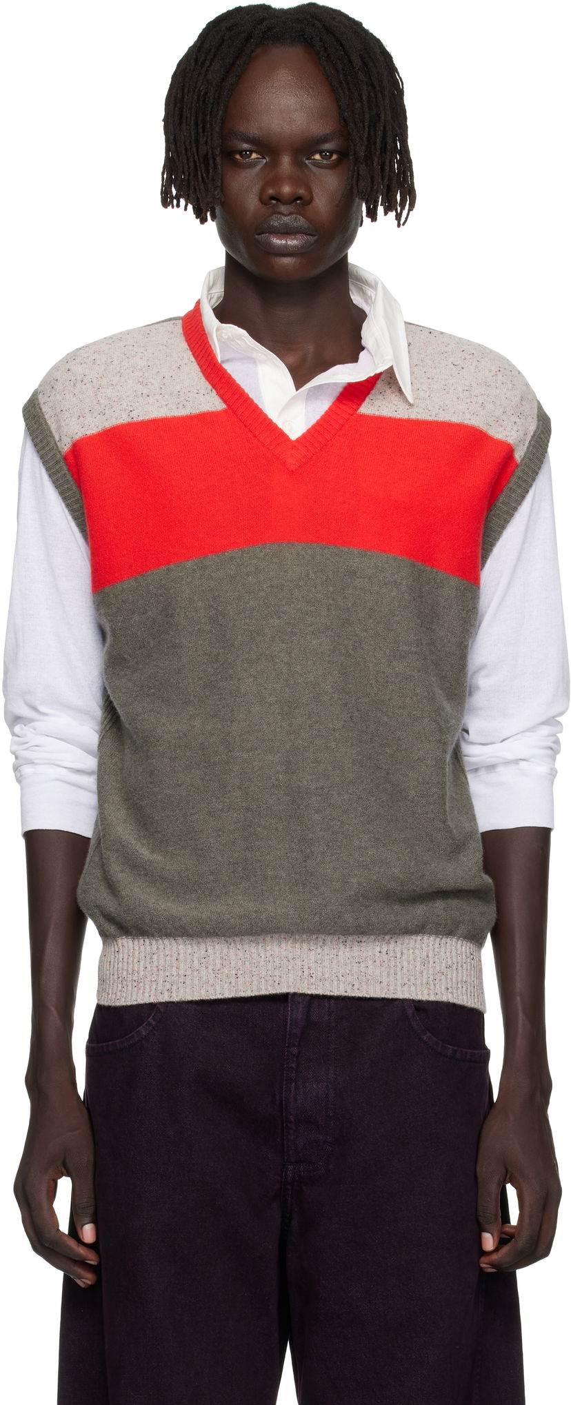 Жилет Eckhaus Latta Eckhaus Latta Striped Knit Racer Vest Різнокольоровий | 8260-EL-PF25-W