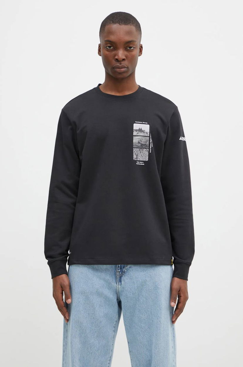 Футболка adidas Originals National Geographic Unitefit GFX Long Sleeve T-Shirt чорний | IX5613