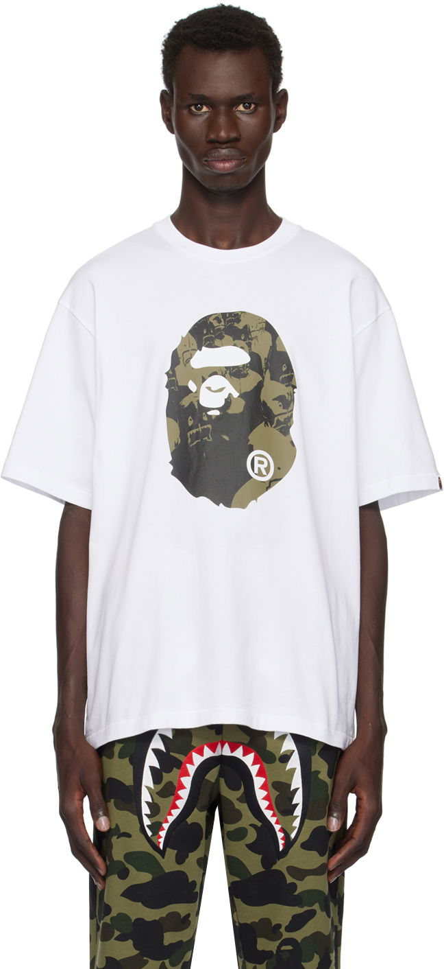 Футболка BAPE Relaxed Fit T-shirt білий | 001TEK801306M