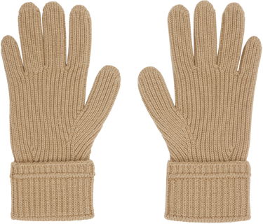 Рукавички Burberry Burberry Wool Gloves with Logo Patch бежевий | 8114594, 1