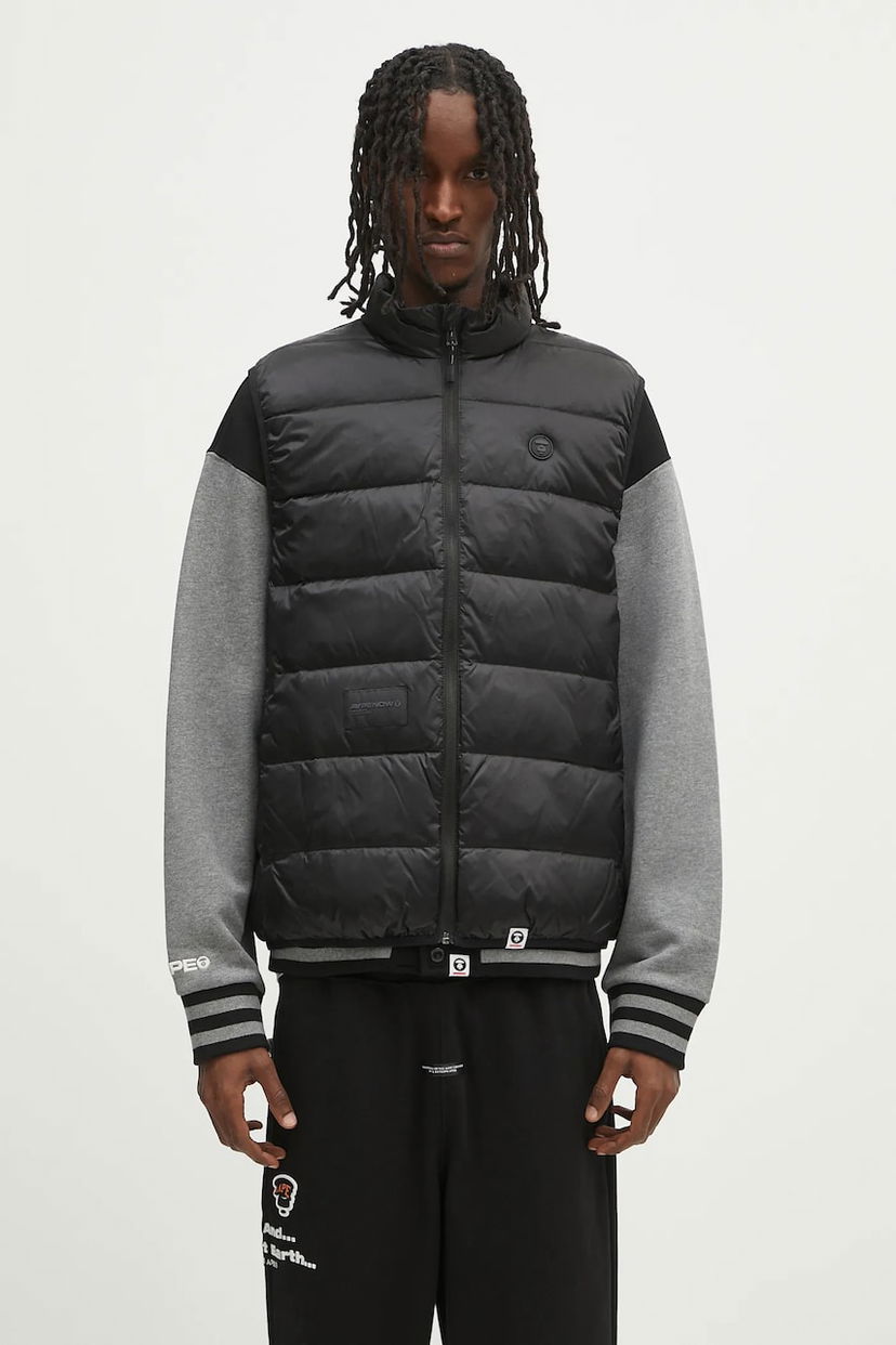 Пуховик AAPE by A Bathing Ape AAPE Now Down Vest чорний | AAPDNM7651XXN