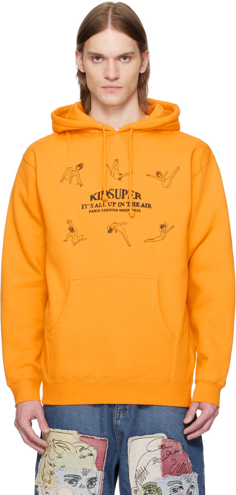 Світшоти KidSuper KidSuper 'It's All Up In Air' Acrobats Hoodie Помаранчевий | SS25-HD-05