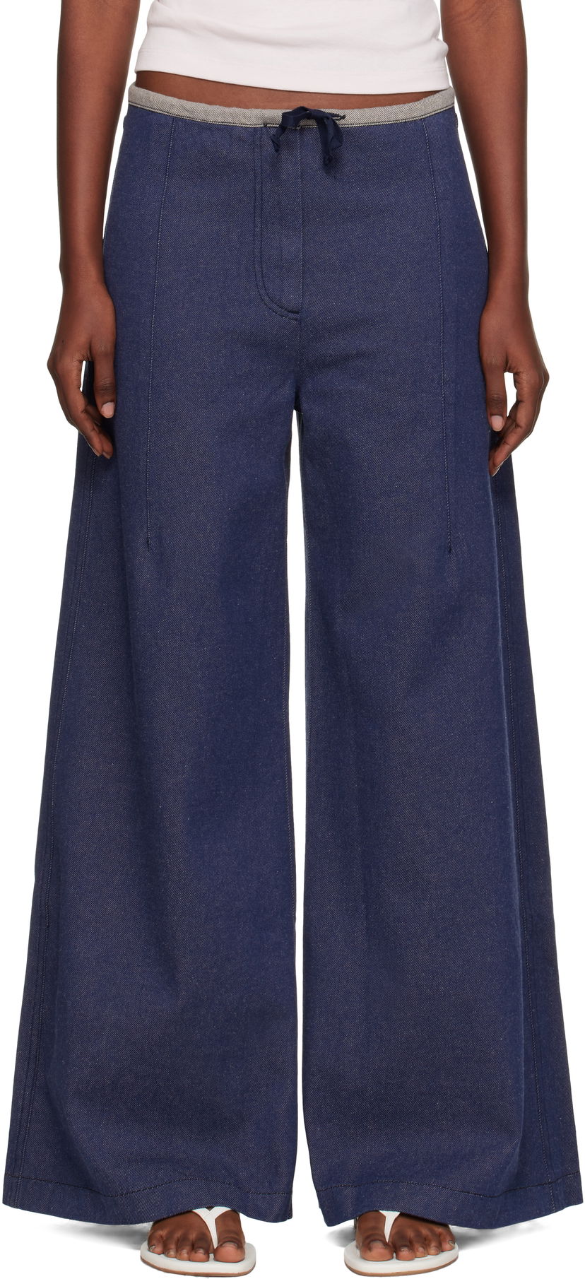 Джинси Baserange Baserange Arthur Loose Fit Jeans Синій | PAALP-DE-AU25
