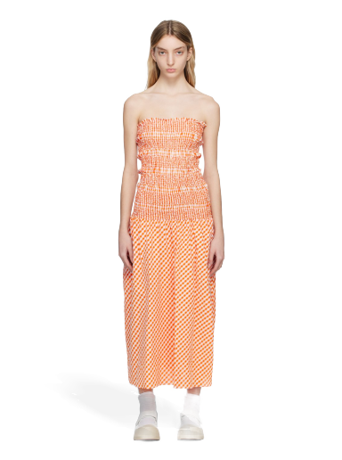 плаття KENZO Paris Check Midi Dress Помаранчевий | FD52RO1079LN