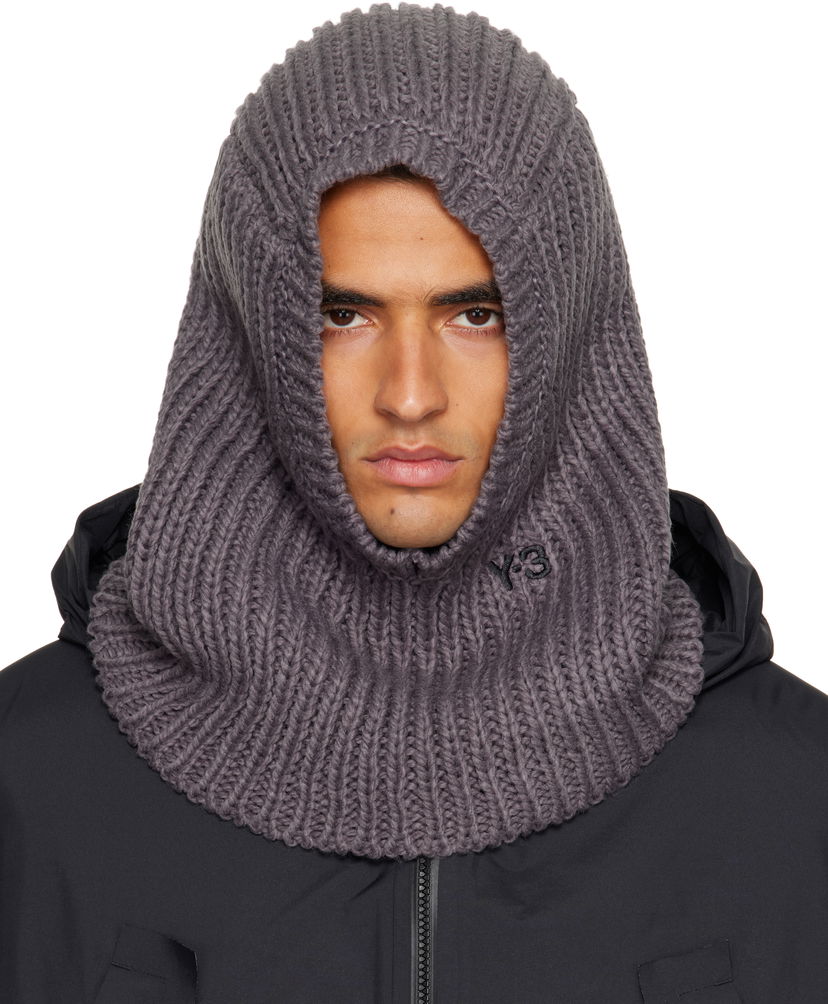 Капелюх Y-3 Y-3 Knitted Hood Balaclava Сірий | KC0416
