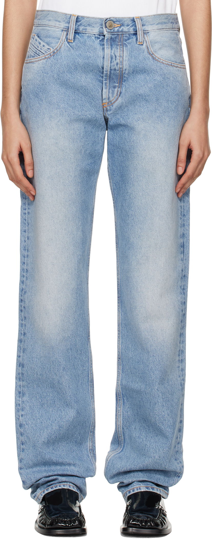 Джинси The Attico The Attico Long Jeans Синій | 250WCP00073 DDD085SS