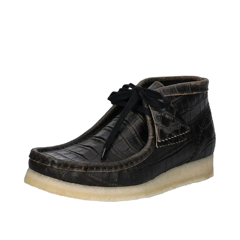 Кросівки та взуття Clarks Wallabee Boot Leather чорний | 26179161