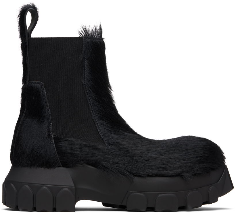 Кросівки та взуття Rick Owens Rick Owens Concordians Beatle Bozo Tractors Boots чорний | RP02E4881 LHL