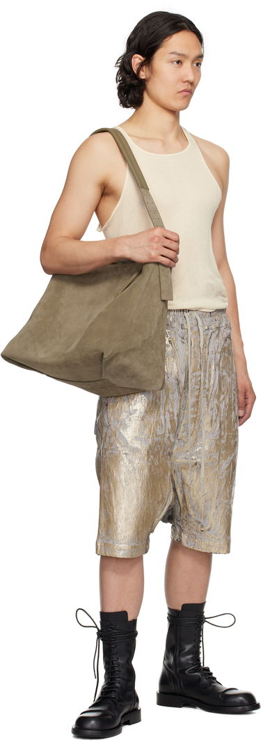 Шорти Rick Owens Rick Owens DRKSHDW Hollywood Drawstring Pods Shorts Металік | DU01E3380 SGMC, 3