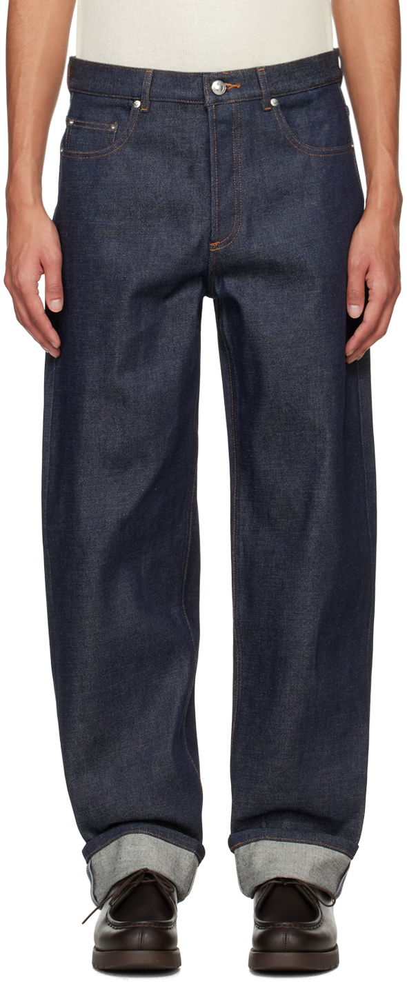 Джинси A.P.C. Fairfax Indigo Relaxed Fit Jeans Синій | CODBS-M09156