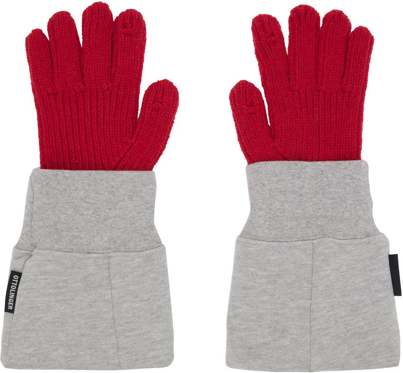 Рукавички Ottolinger Ottolinger Deconstructed Sleeve Gloves Червоний | 129-902928-02