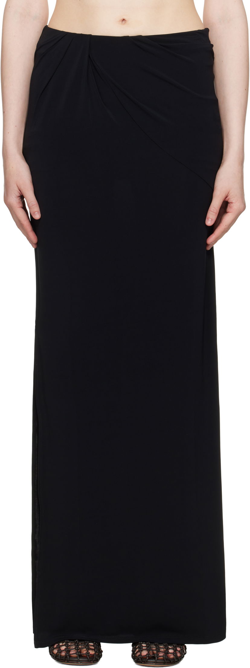 Спідниця Jacquemus Jacquemus 'La Jupe Peplo' Maxi Skirt чорний | 25E251SK081-2381