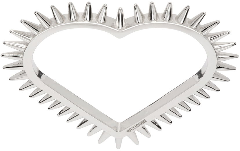 Браслет We11done Spike Heart Double Ring Металік | WD-AJ1-23-504-U-SV