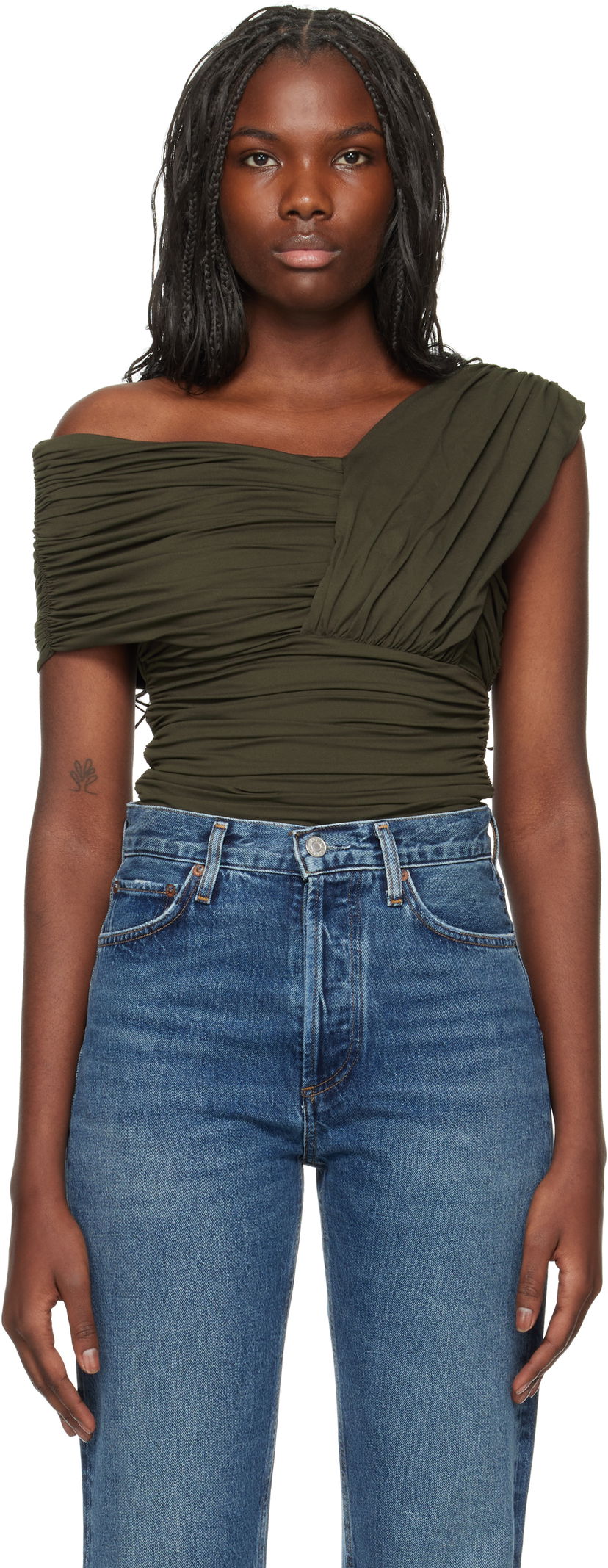 Боді AGOLDE Etienne Bodysuit Зелений | A7296-1145