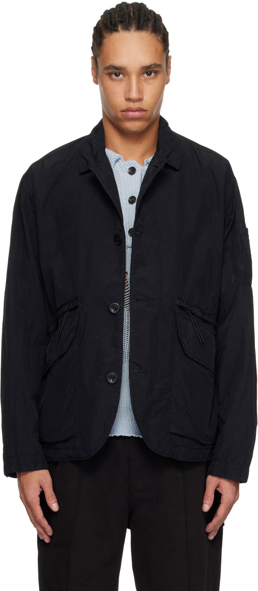 Вітровка C.P. Company C.P. Company Flatt Nylon Blazer чорний | 18CMBZ021A-005991G