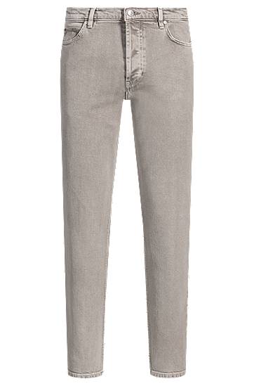 Джинси BOSS Tapered-Fit Comfort-Stretch Jeans Сірий | 50537690