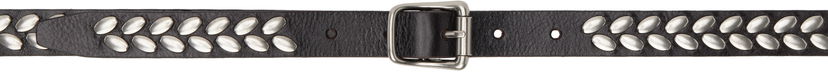 Ремені LEMAIRE Lemaire Almond Stud Leather Belt чорний | AC1212 LL0055