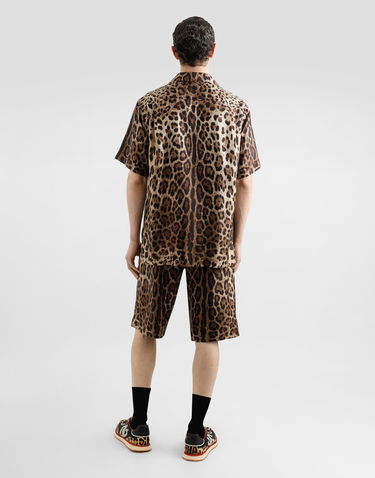 Шорти Dolce & Gabbana Dolce & Gabbana Leopard-Print Silk Shorts Різнокольоровий | GV37ATIS1B7HY13M, 2