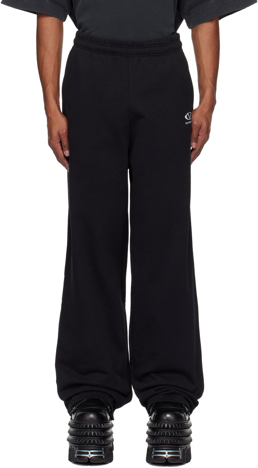 Спортивні штани VETEMENTS Oval Logo Sweatpants чорний | UA66SP600BW