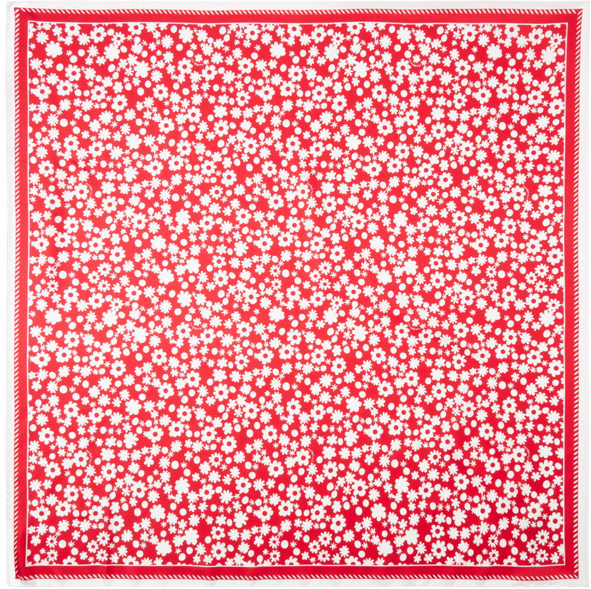 Шарф Marni Marni Pop Fields Silk Twill Scarf Червоний | ACMC0176A0 UAS021