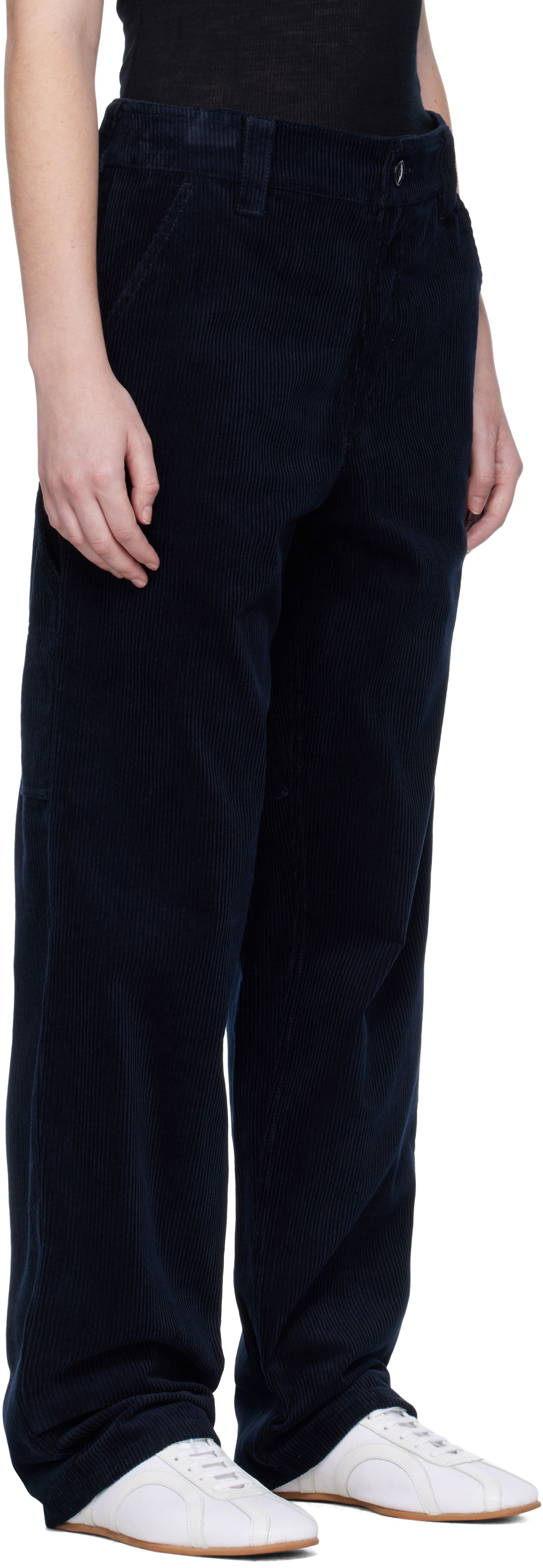 Штани A.P.C. A.P.C. Fergus Corduroy Pants темно-синій | COHBB-M08500, 1
