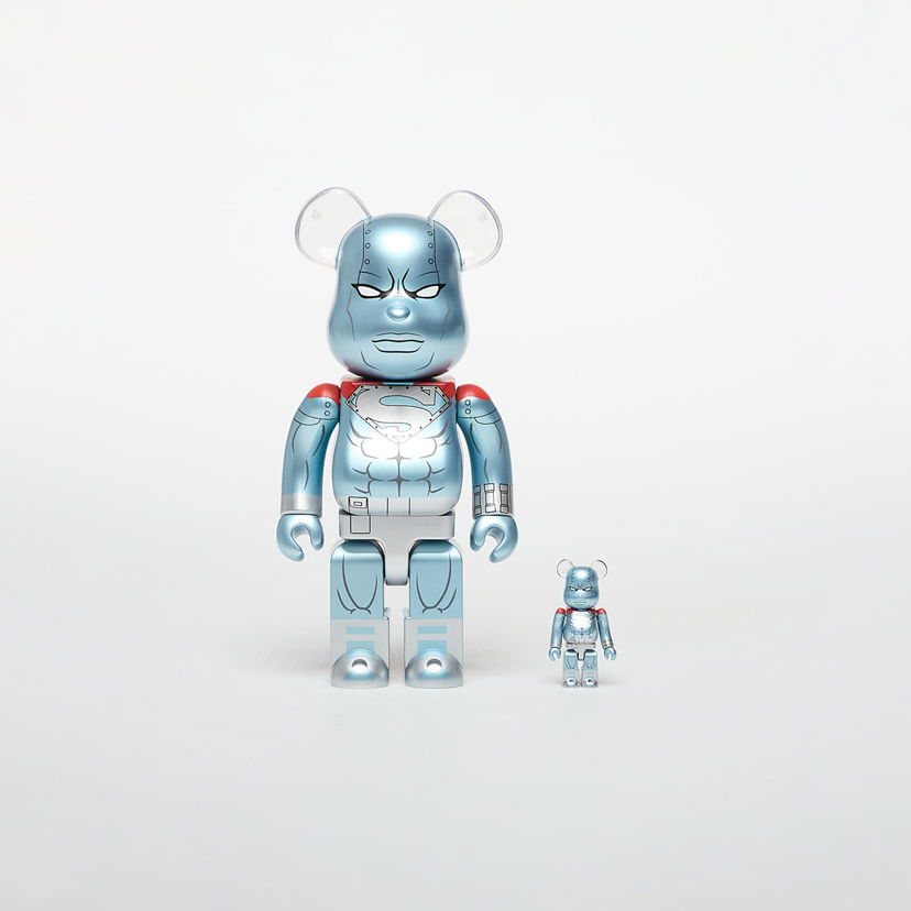 Колекційний Medicom Toy BE@RBRICK Steel Figure 100% & 400% Set Металік | 4530956619033