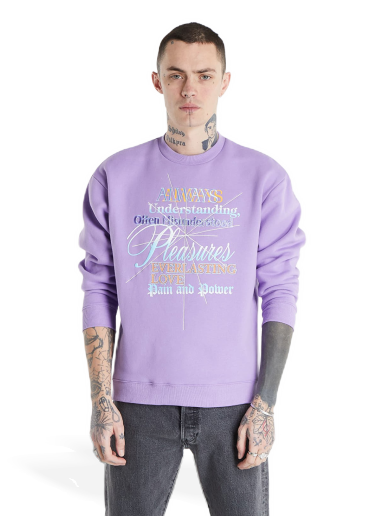 Світшоти Pleasures Faith Crewneck Sweatshirt Фіолетовий | P21W027 Purple