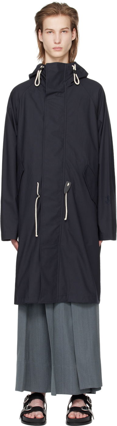 Парка Jil Sander Drawstring Parka темно-синій | J47AA0110_J45039