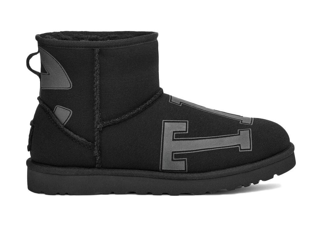 Кросівки та взуття UGG Telfar x Fleece Mini Boot "Black" чорний | 1131290-BLK, 0