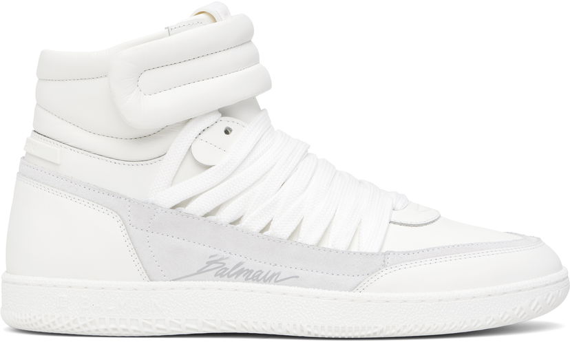Одяг Balmain Balmain Swan Mid-Top білий | EM0VH388LTSU