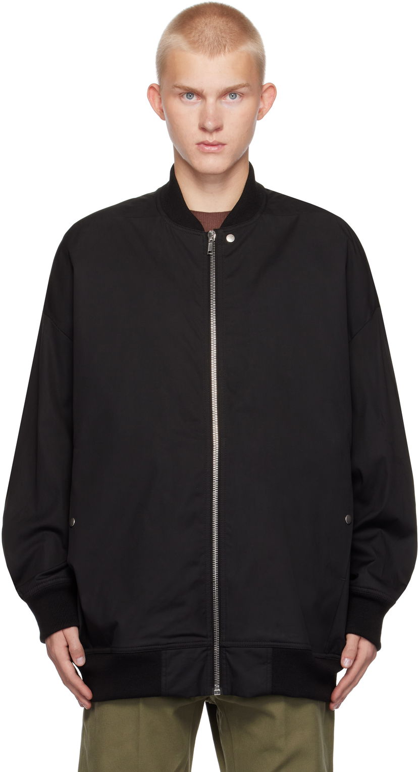 Куртка бомбер Rick Owens Jumbo Peter Flight Bomber Jacket чорний | RR02D6795 TEEM7