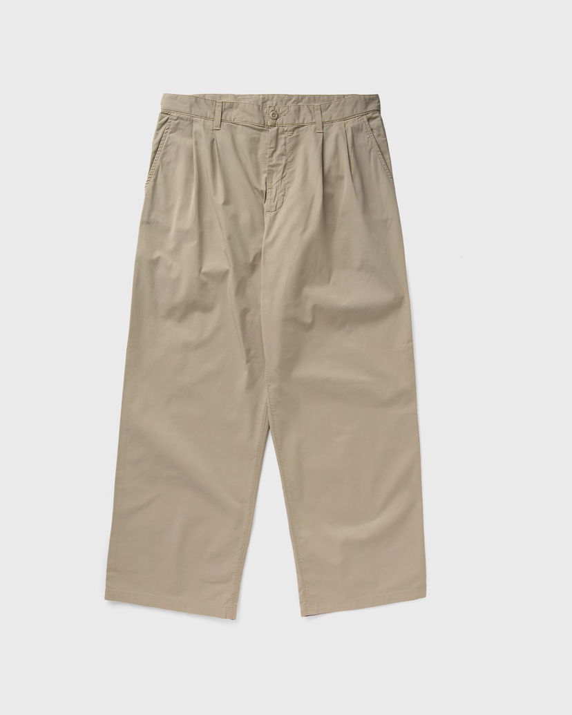 Штани Carhartt WIP Evan Pleated Cropped Trousers бежевий | I035563-G1.GD