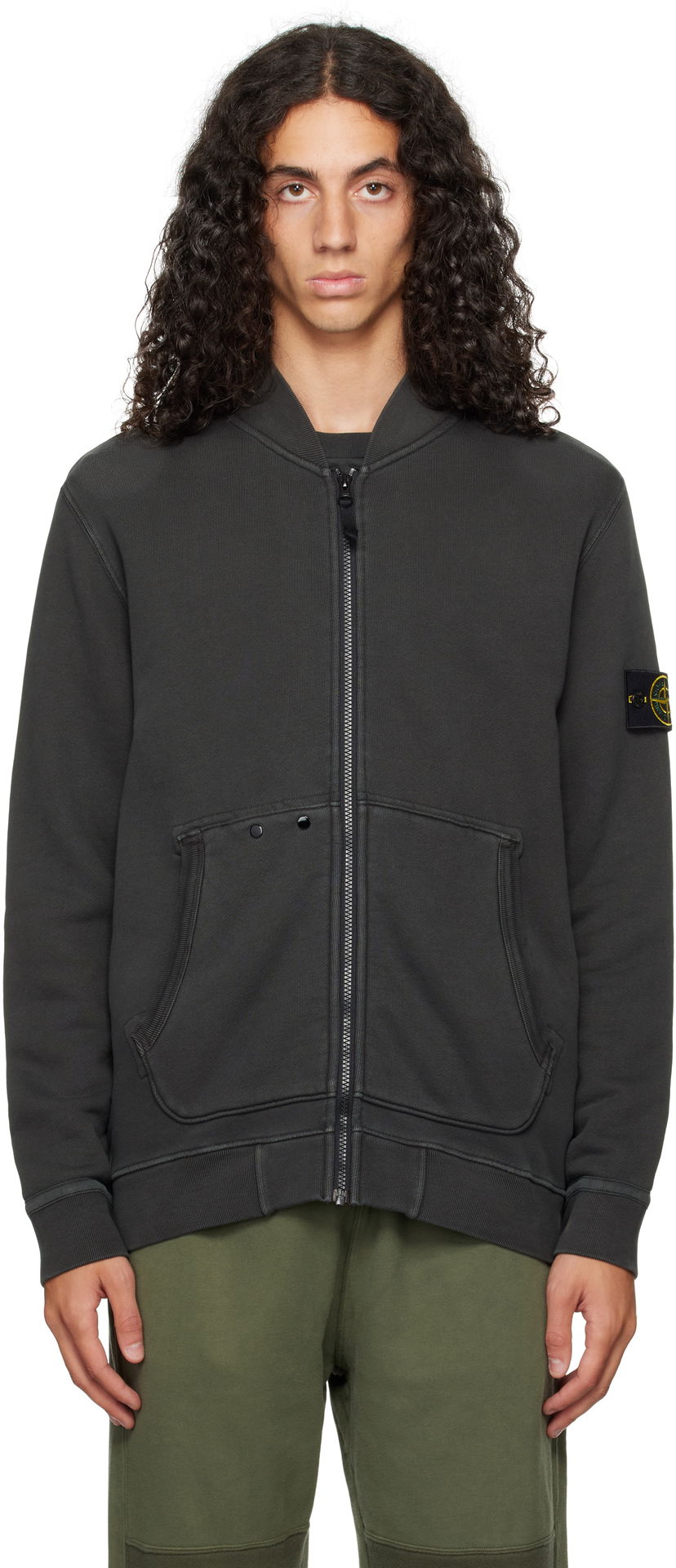 Куртка бомбер Stone Island Bomber Jacket Сірий | 811565241