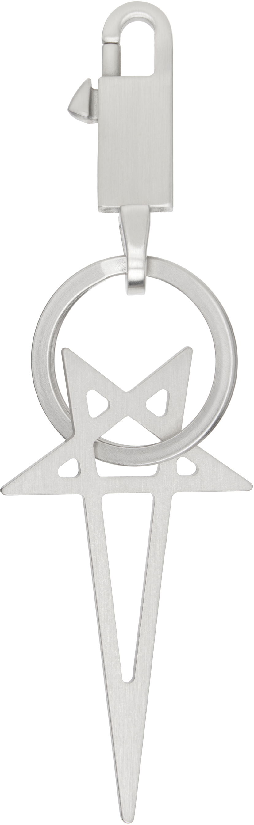 Брелоки Rick Owens Rick Owens Hollywood Pentagram Keychain Металік | RA01E0691 MET