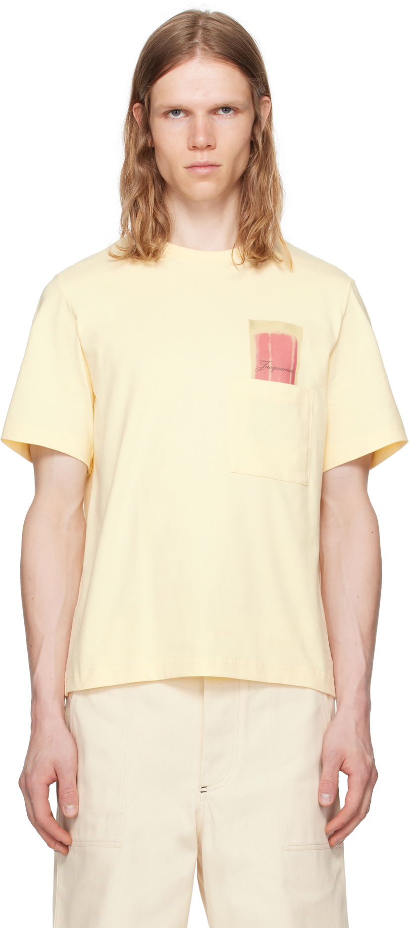 Футболка Jacquemus Jacquemus Esquimau Pocket T-Shirt Жовтий | 25E255JS321-2306