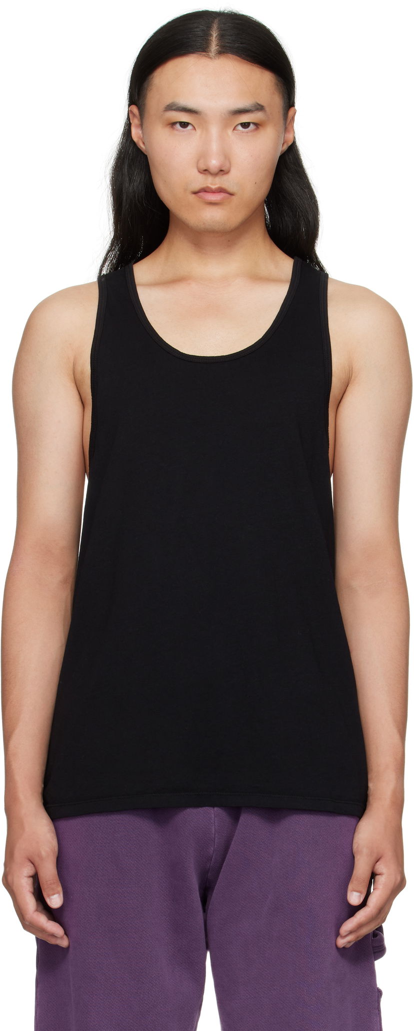 Безрукавка LES TIEN Les Tien Cotton Tank Top чорний | CJ-2046