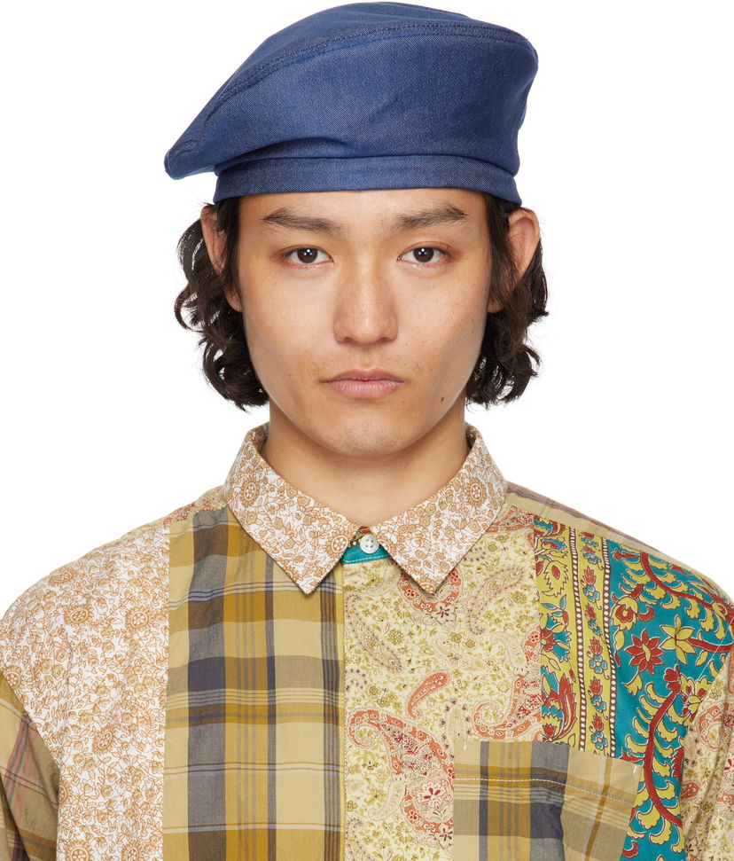 Берет Engineered Garments Engineered Garments Denim Beret Синій | 25S1H005