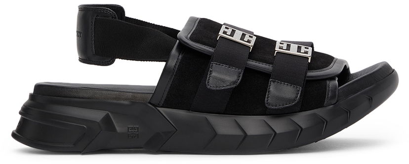 Кросівки та взуття Givenchy Givenchy Marshmallow Slingback Sandals чорний | BE305SE14B